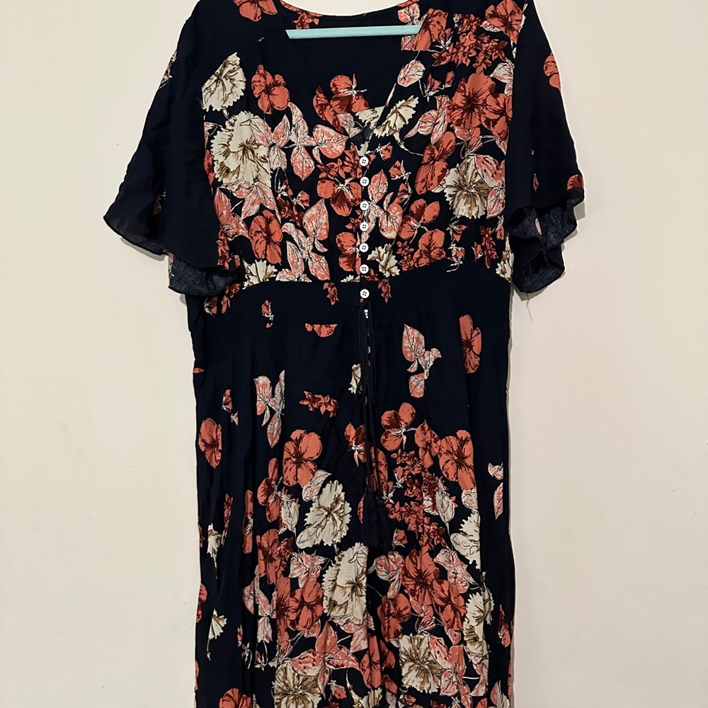 Floral Button-Down Dress